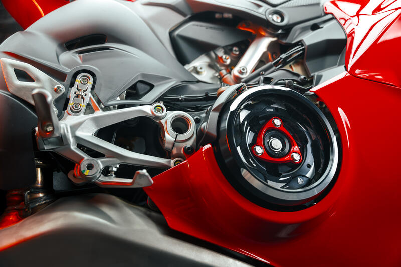 Carter trasparente per frizioni ad olio Ducati Panigale V4 BICOLOR